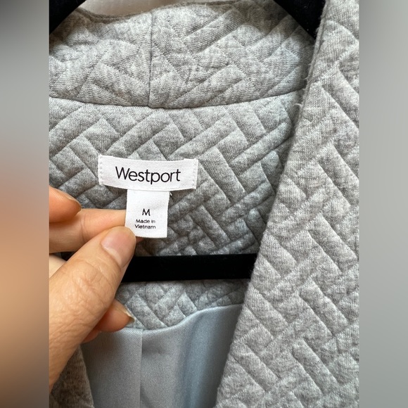 🩶 Westport Puff Textured Open Jacket - Picture 2 of 7